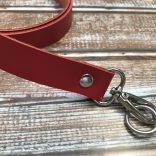 Bőr oldaltáska pánt -  piros