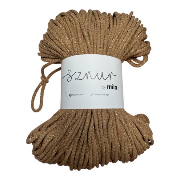 Zsinórfonal 5 mm - toffie-arany