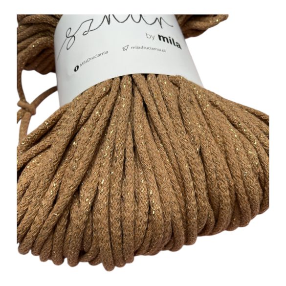 Zsinórfonal 5 mm - toffie-arany