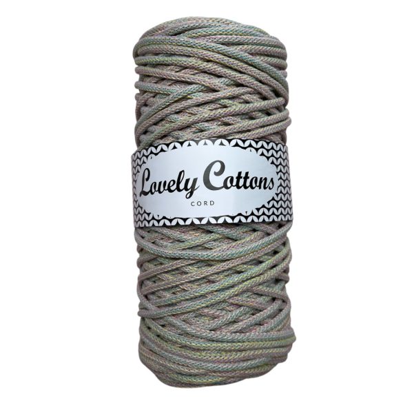 Lovely Cottons zsinórfonal 3 mm - Szivárvány mix