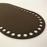 Horgolható táska alap - barna