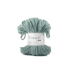 zsinórfonal 3 mm - menta-szürke cirmos