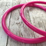 Műanyag karika táskafül - pink