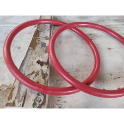 Műanyag karika táskafül - piros