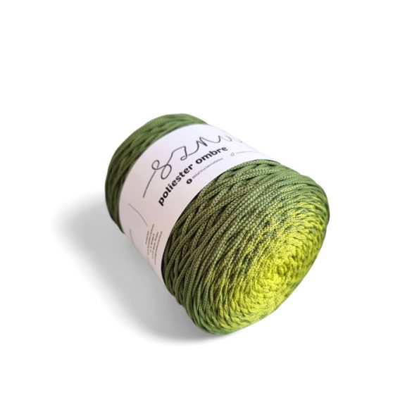 Ombre poliészter zsinórfonal 3 mm - 300 m, lime-avokádó
