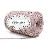 Lapos poliészter zsinórfonal by PIMOtki - dirty pink
