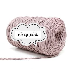 Lapos poliészter zsinórfonal by PIMOtki - dirty pink