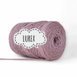 Lapos poliészter zsinórfonal by PIMOtki - dirty pink csillámos