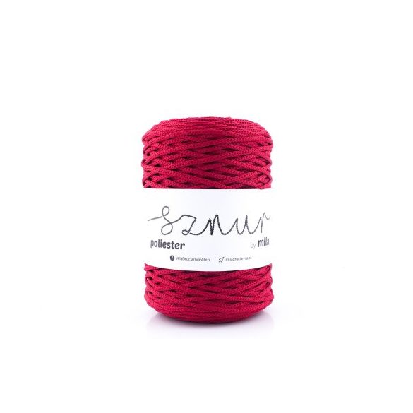 Poliészter zsinórfonal 3 mm - málna
