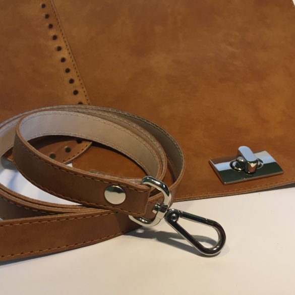 Válltáska szett - barna-márványos