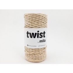 Twist sodrott pamutfonal 3 mm - homok