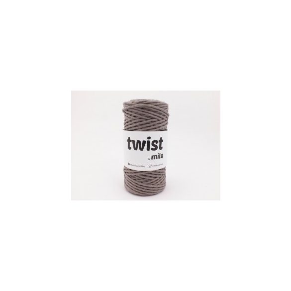 Twist sodrott pamutfonal 3 mm - mokka