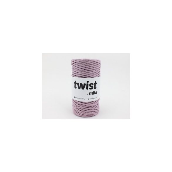 Twist sodrott pamutfonal 3 mm - mályva