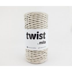 Twist sodrott pamutfonal 3 mm - világos bézs
