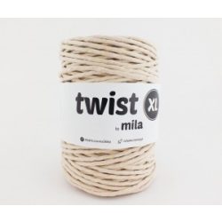 Twist XL sodrott pamutfonal 5 mm - homok