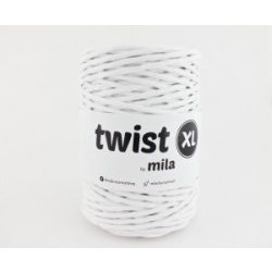 Twist XL sodrott pamutfonal 5 mm - fehér