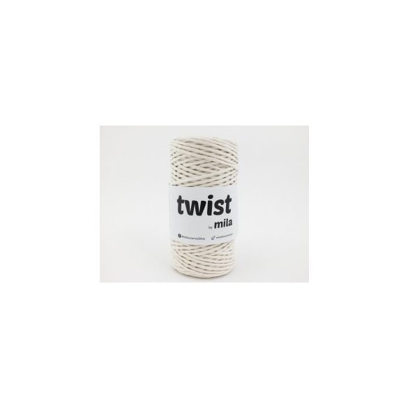 Twist sodrott pamutfonal 3 mm - ekrü