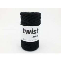 Twist sodrott pamutfonal 3 mm - fekete