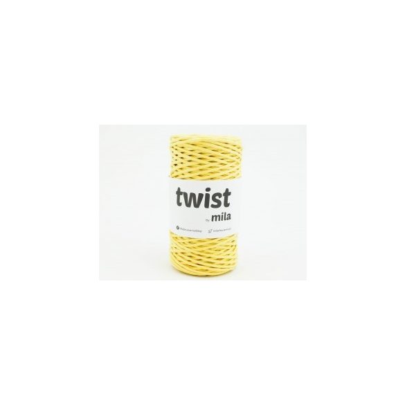 Twist sodrott pamutfonal 3 mm - citromsárga