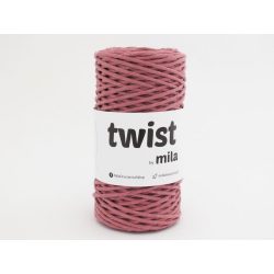 Twist sodrott pamutfonal 3 mm - old pink