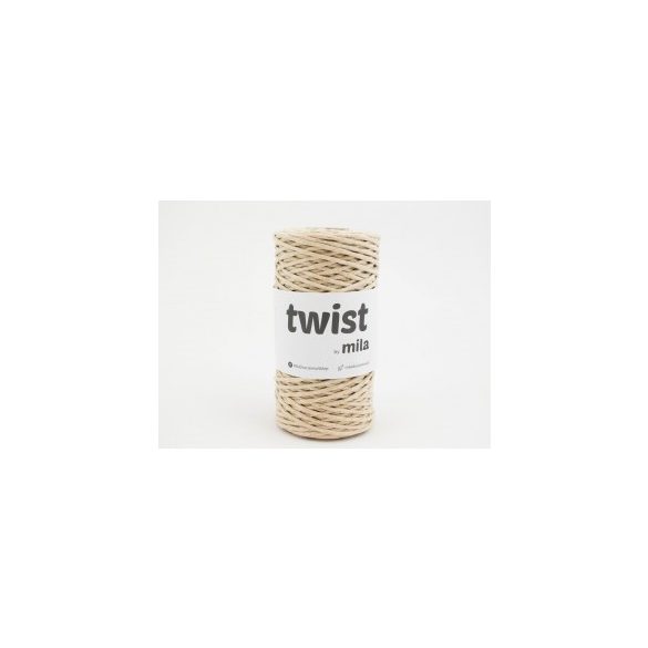 Twist sodrott pamutfonal 3 mm - homok-arany