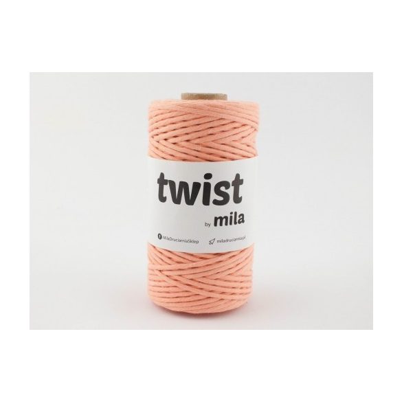 Twist sodrott pamutfonal 3 mm - lazac