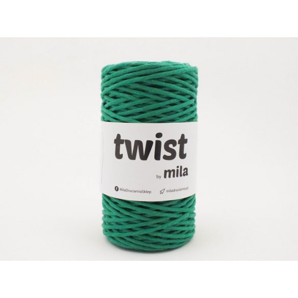 Twist sodrott pamutfonal 3 mm - fűzöld